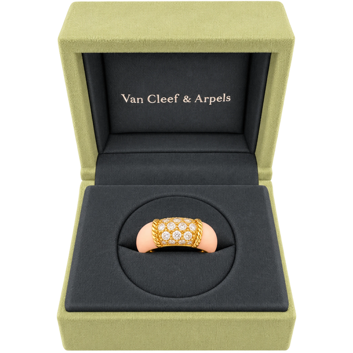 Van Cleef & Arpels Bague Philippine or et Corail