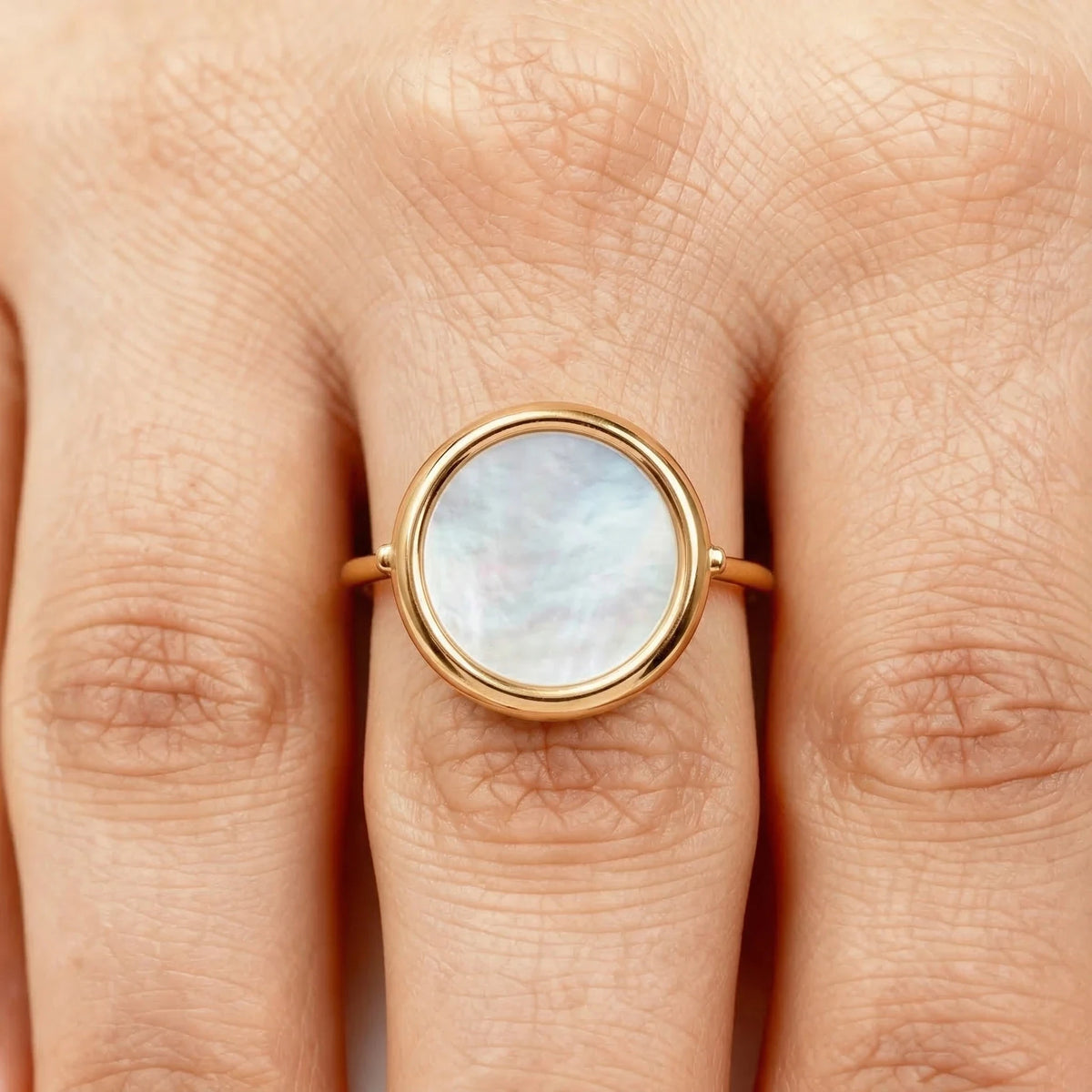 Ginette NY Bague or et Nacre