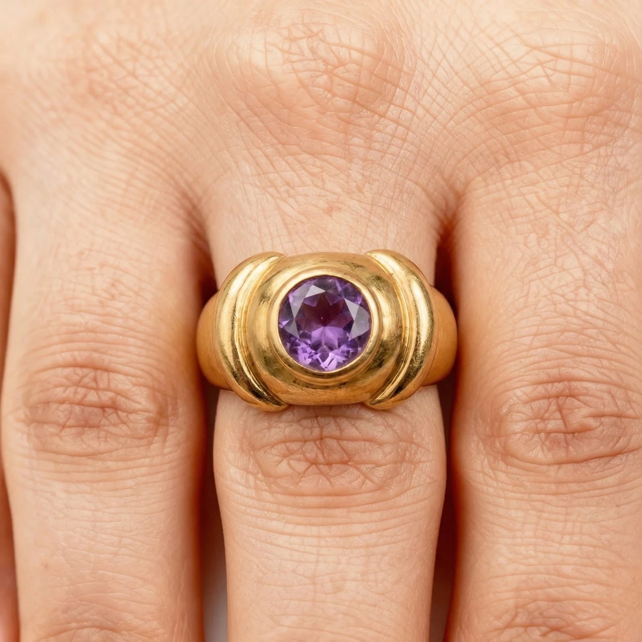Poiray Bague Or jaune et Améthyste