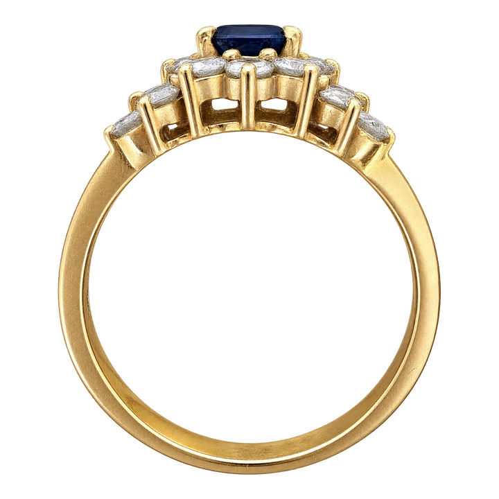 Bague or et Saphir