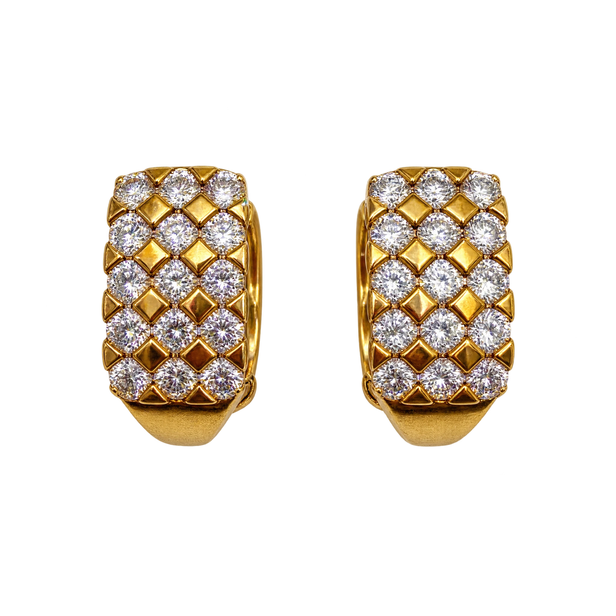 Boucles d'oreilles or et Diamants