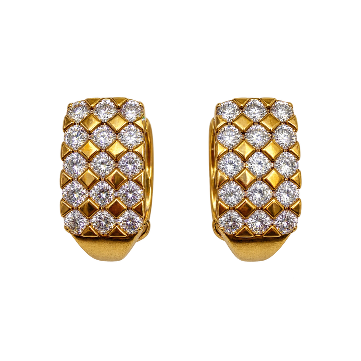 Boucles d'oreilles or et Diamants