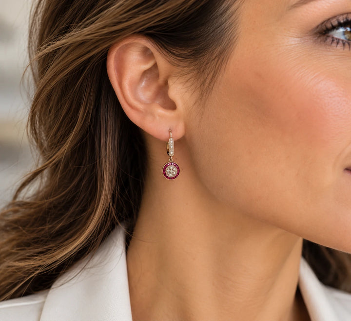 Boucles d'oreilles or et Diamant