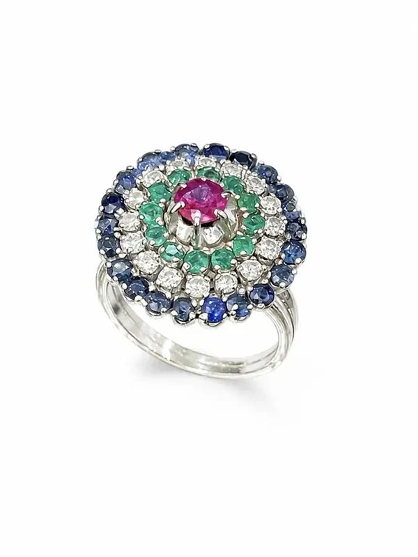 Bague or et Rubis