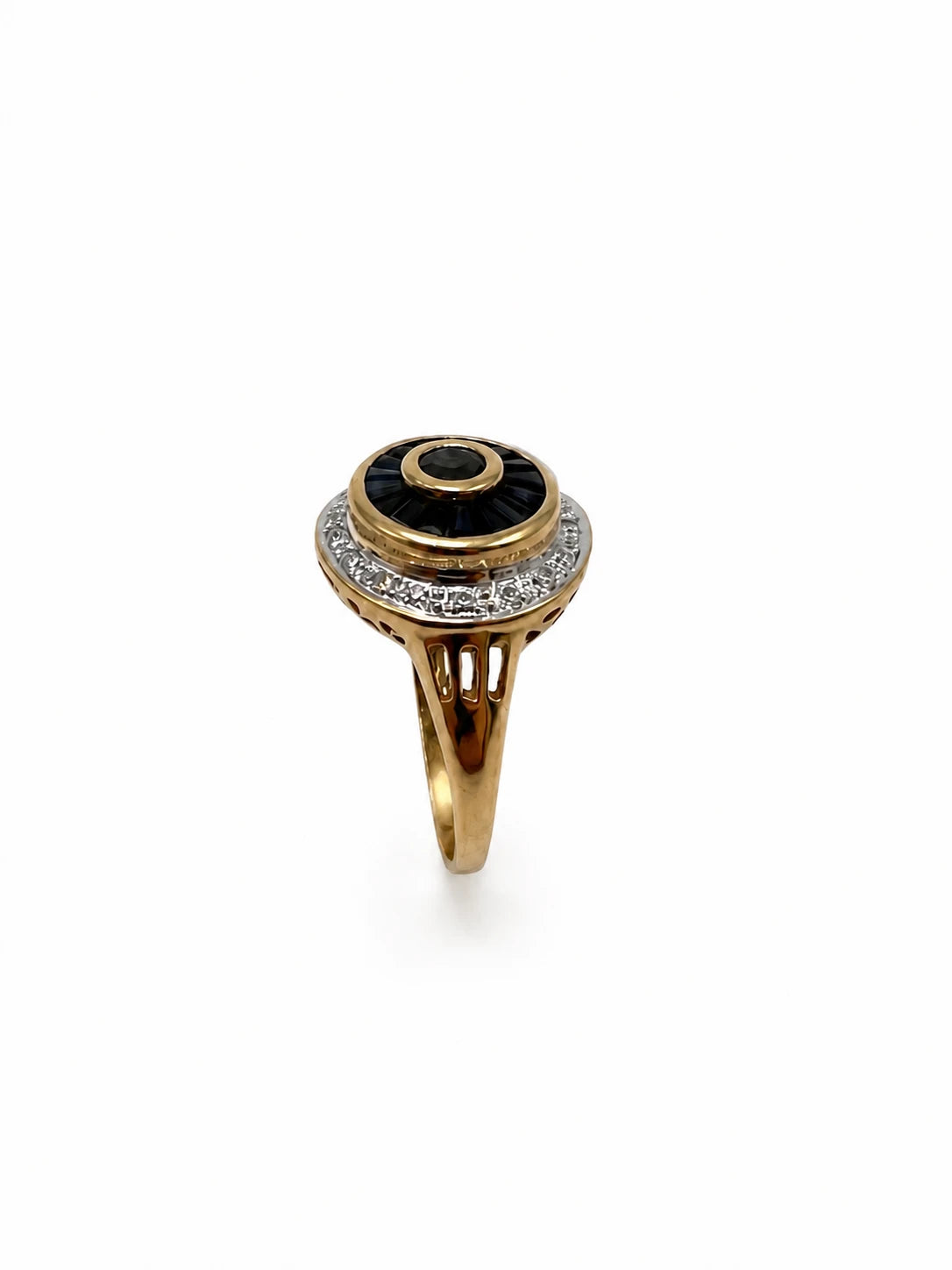 Bague or et Saphir