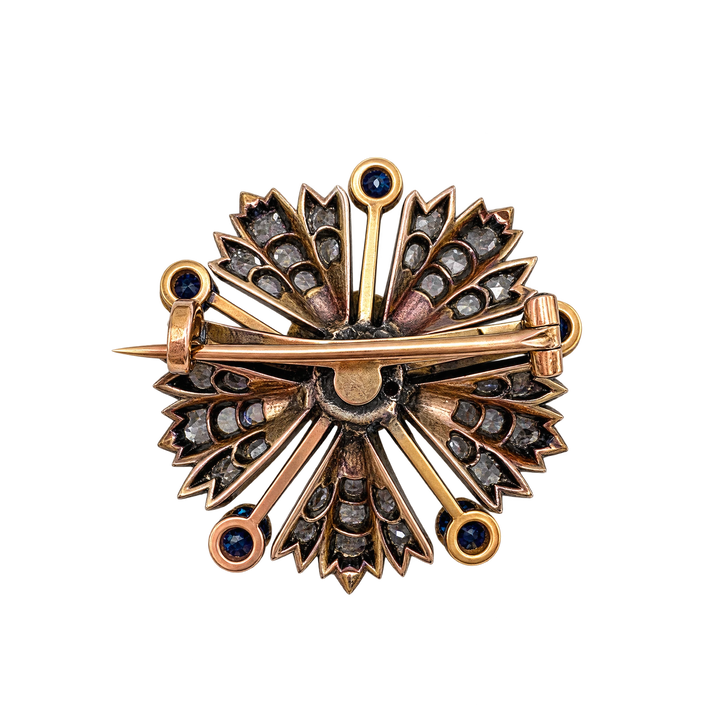 Broche or et Saphir