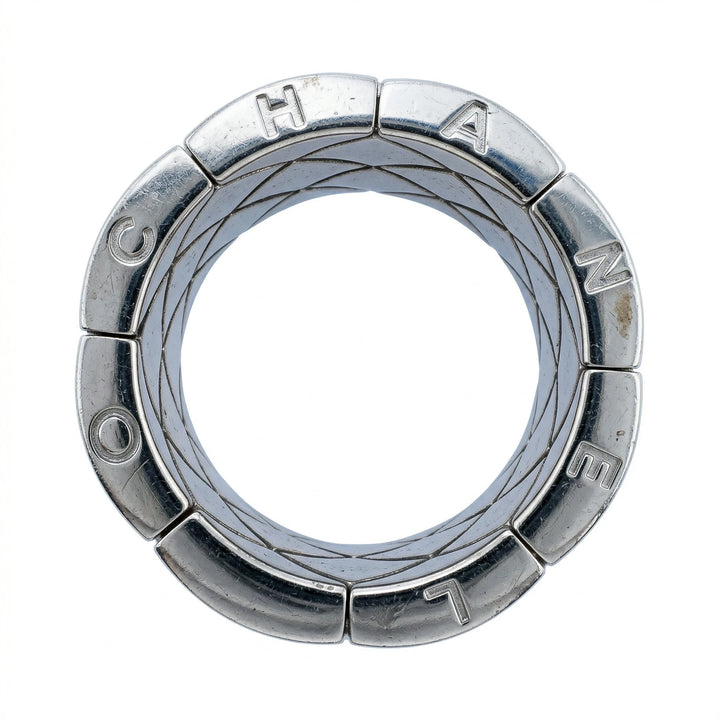 Chanel Bague Matelassé Or blanc