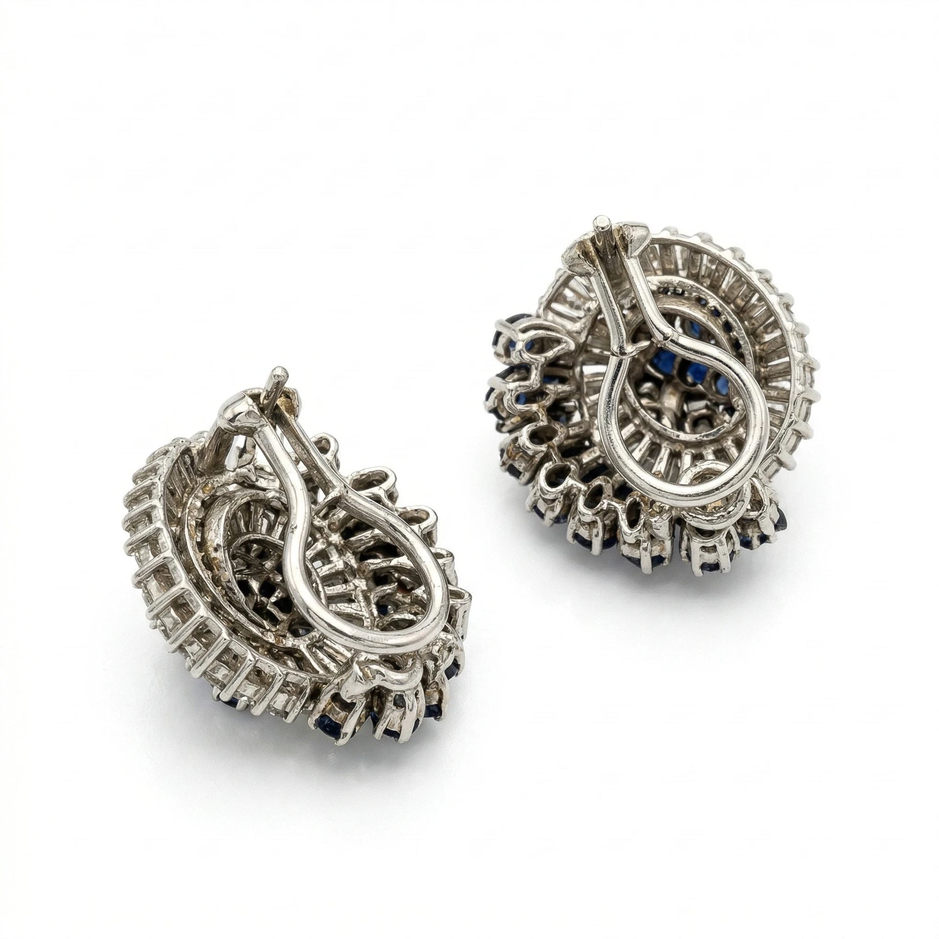 Boucles d'oreilles Or blanc et Diamant