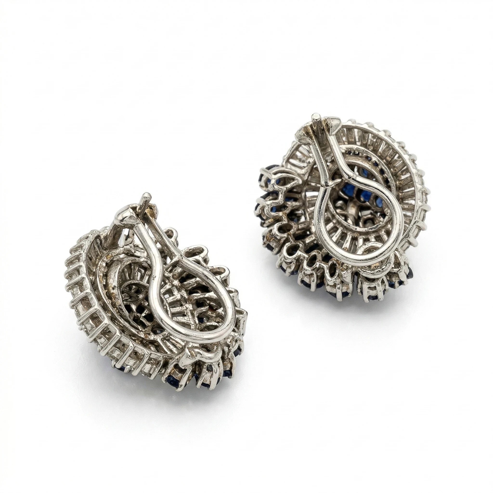 Boucles d'oreilles Or blanc et Diamant