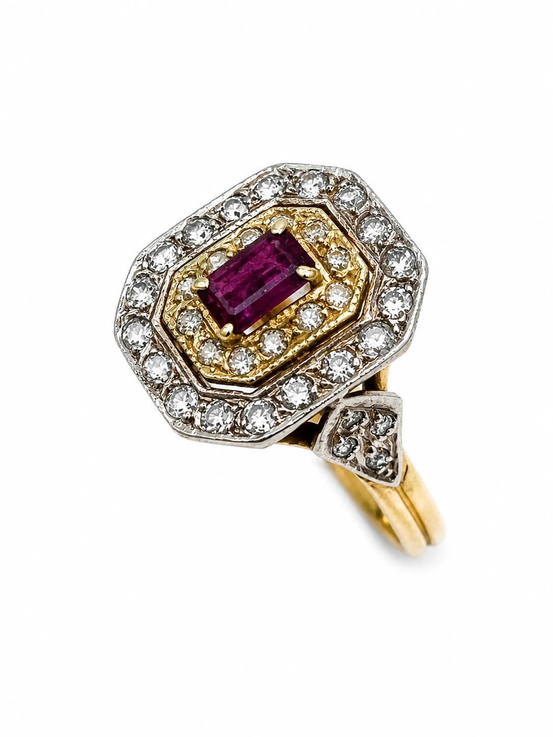 Bague or et Rubis