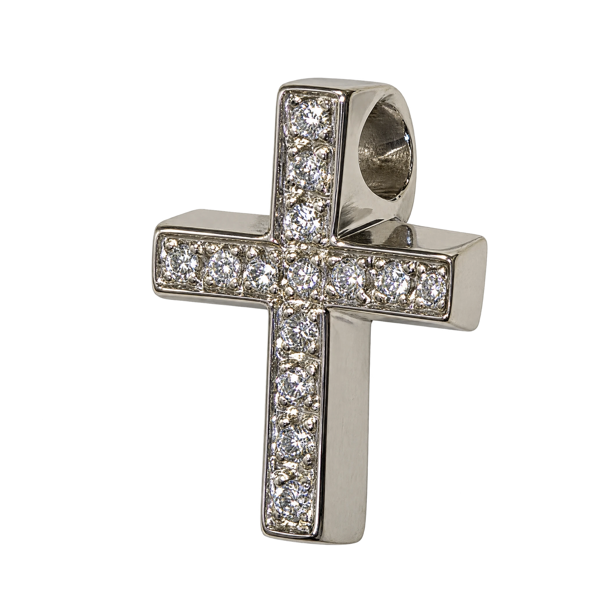 Pendentif croix or et Diamants