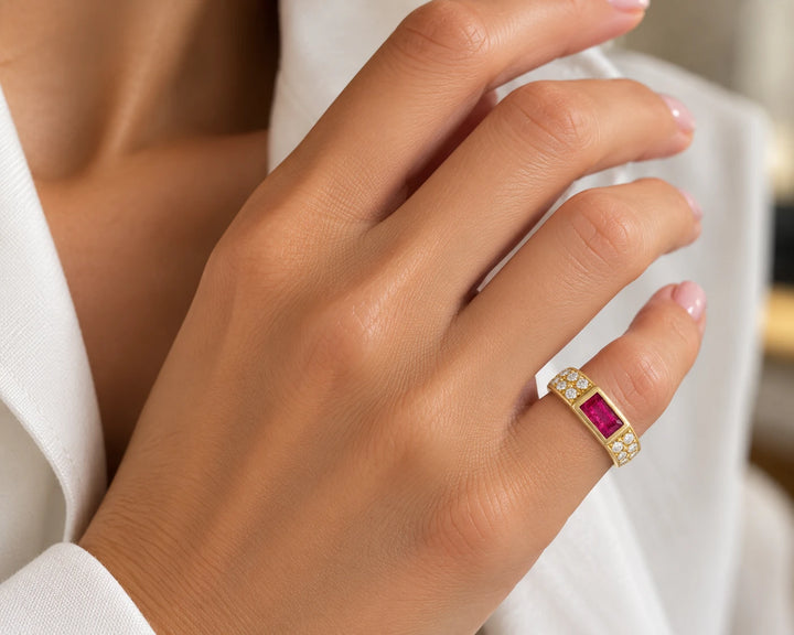Bague Van Cleef & Arpels Rubis & Diamants