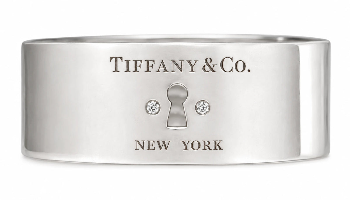 Tiffany & Co. Bracelet Keyhole argent et Diamant
