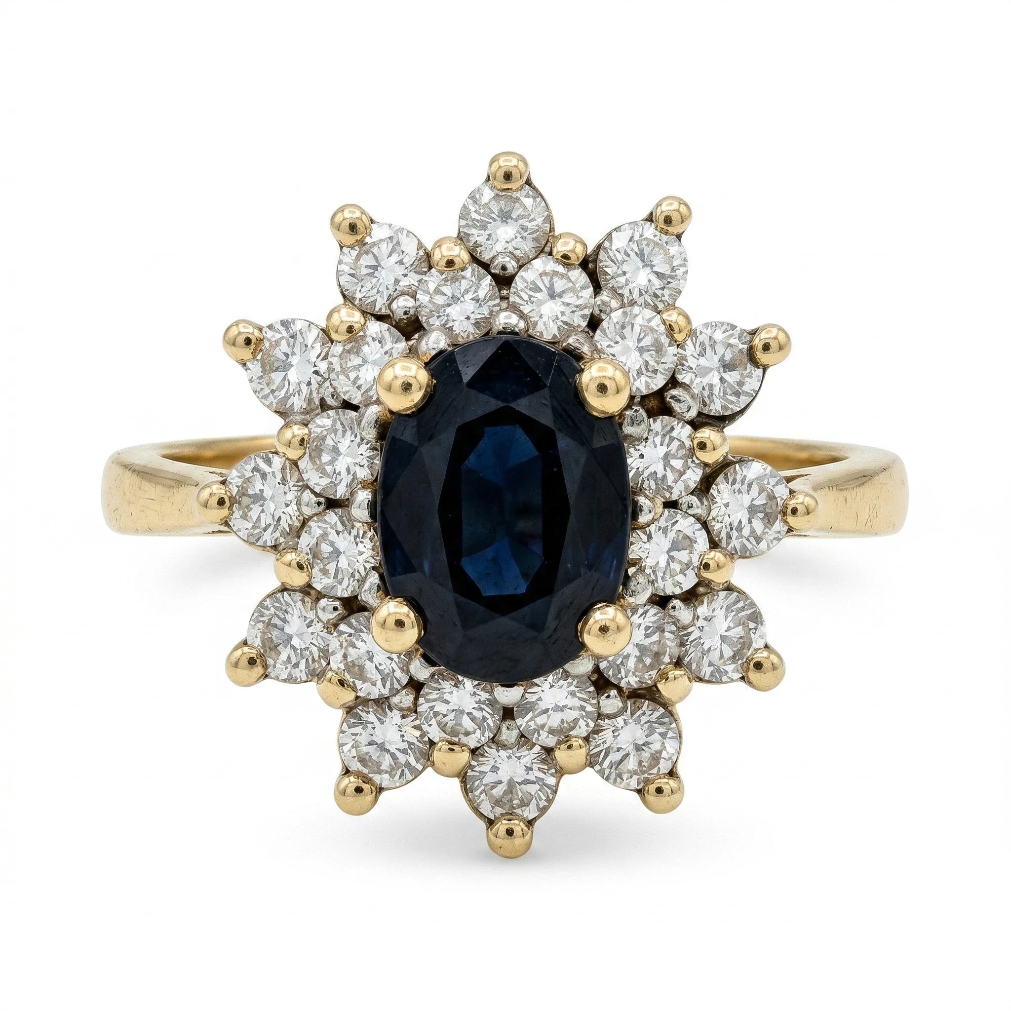 Bague Or jaune et Saphir