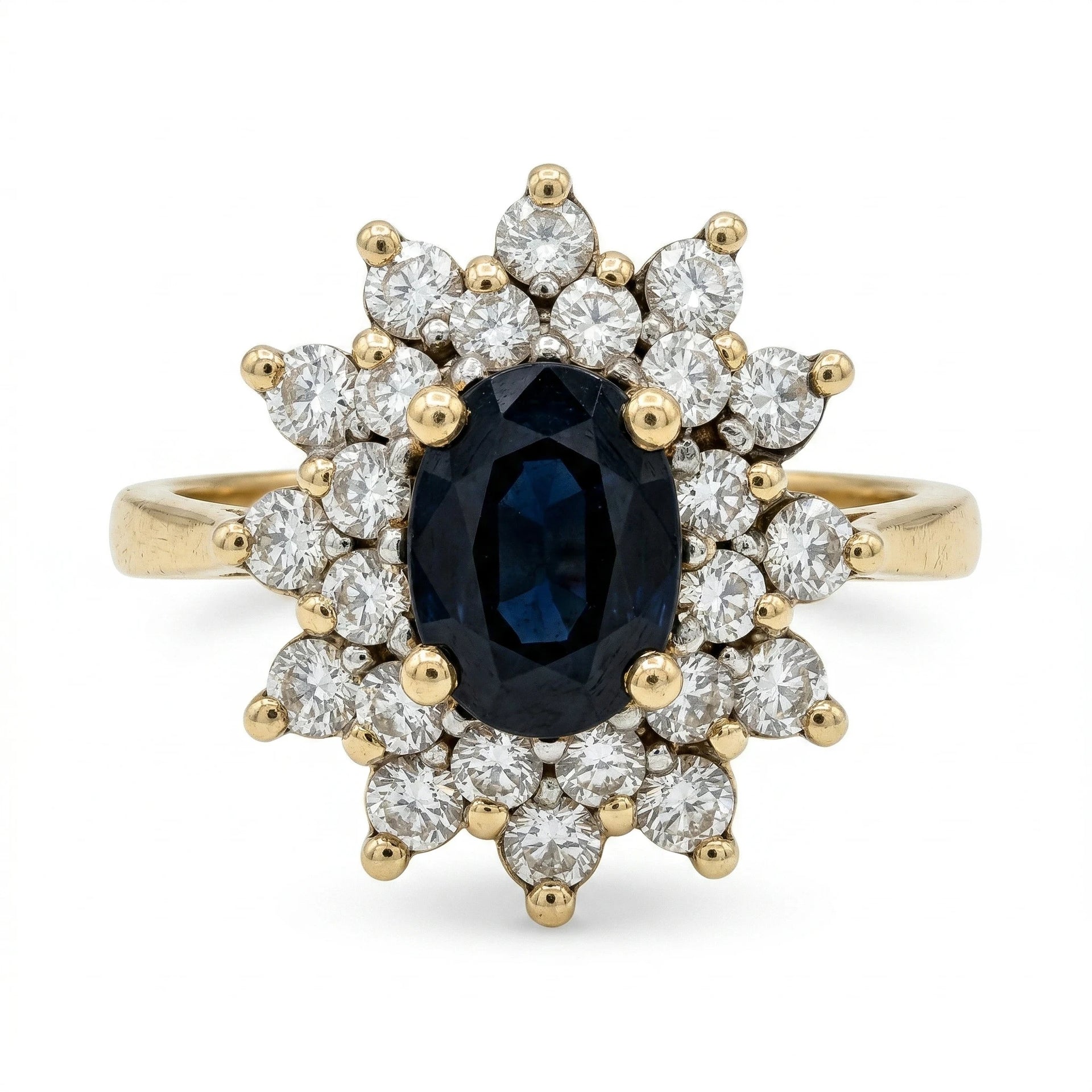 Bague or et Saphir