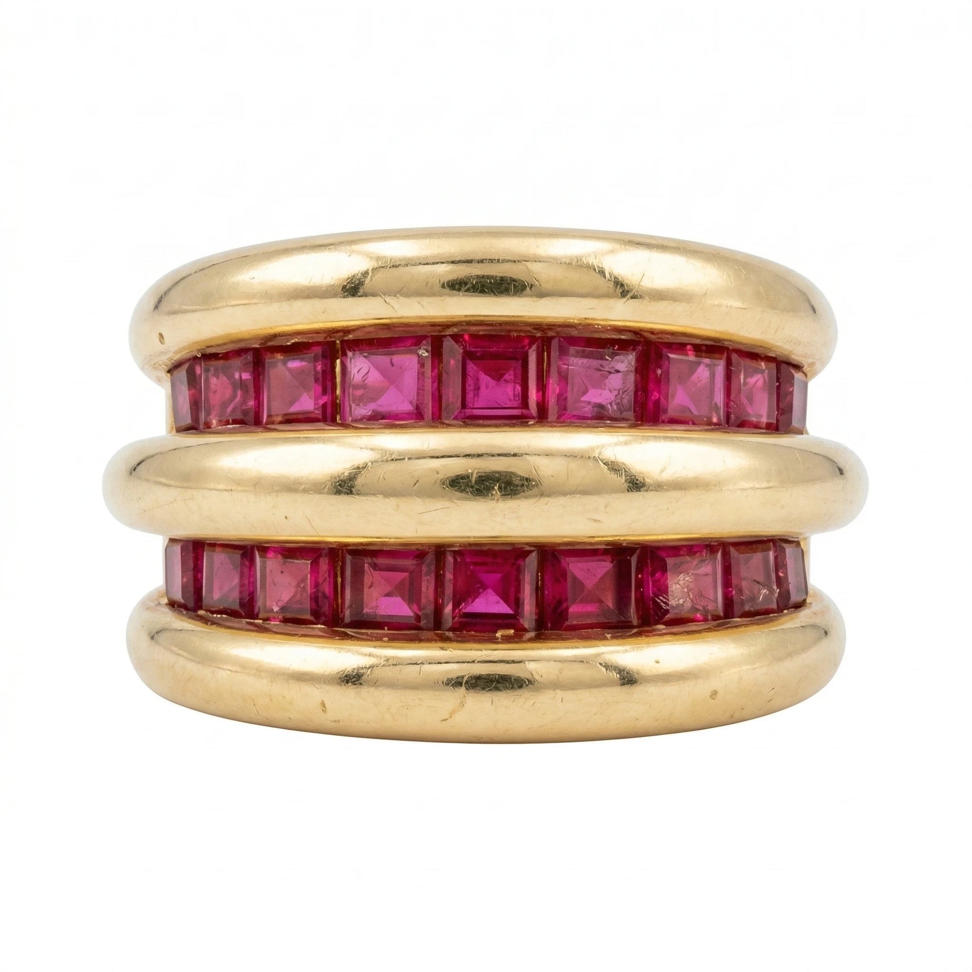 Bague or et Rubis