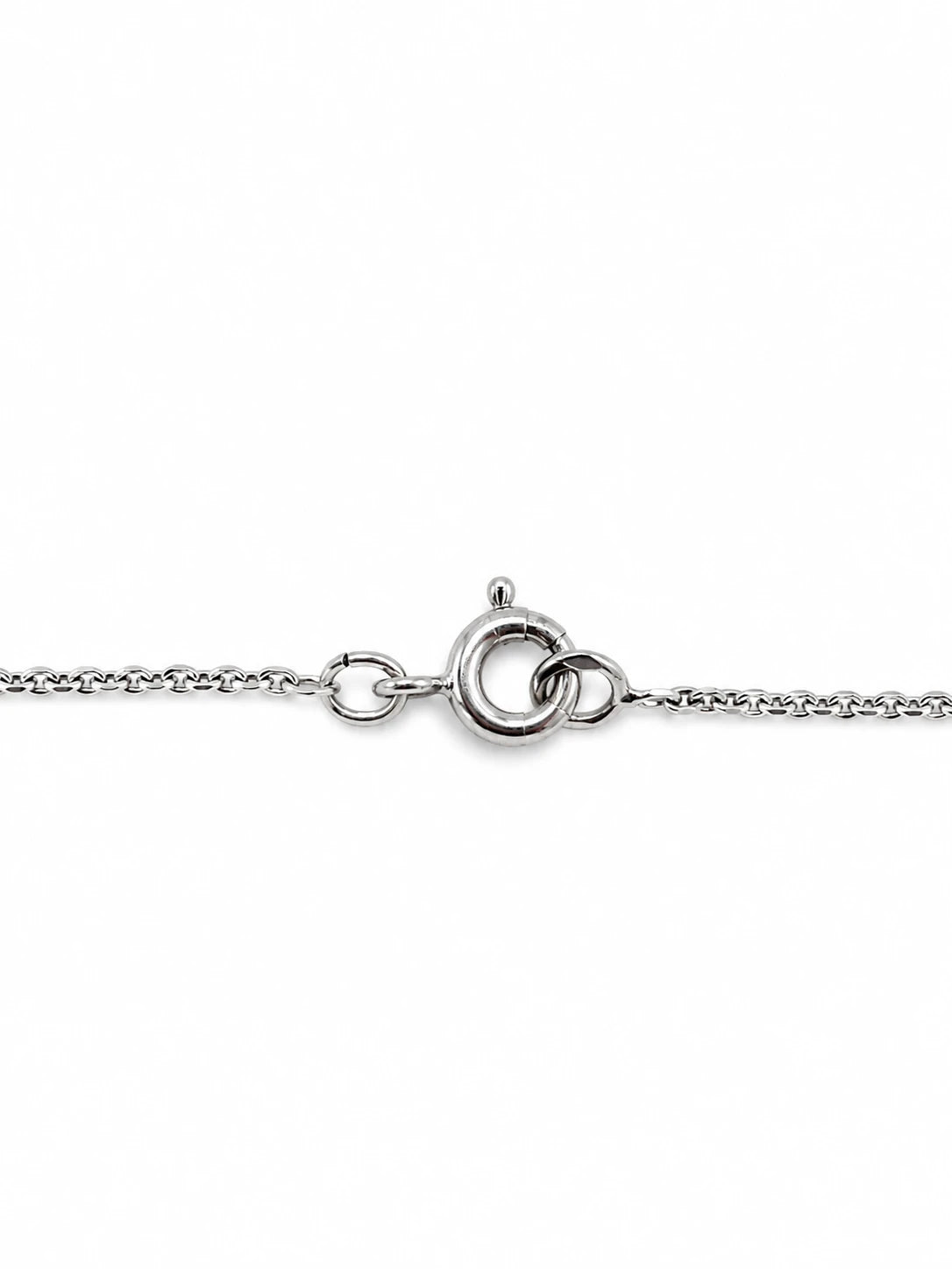 Collier Or blanc et Diamant pavage