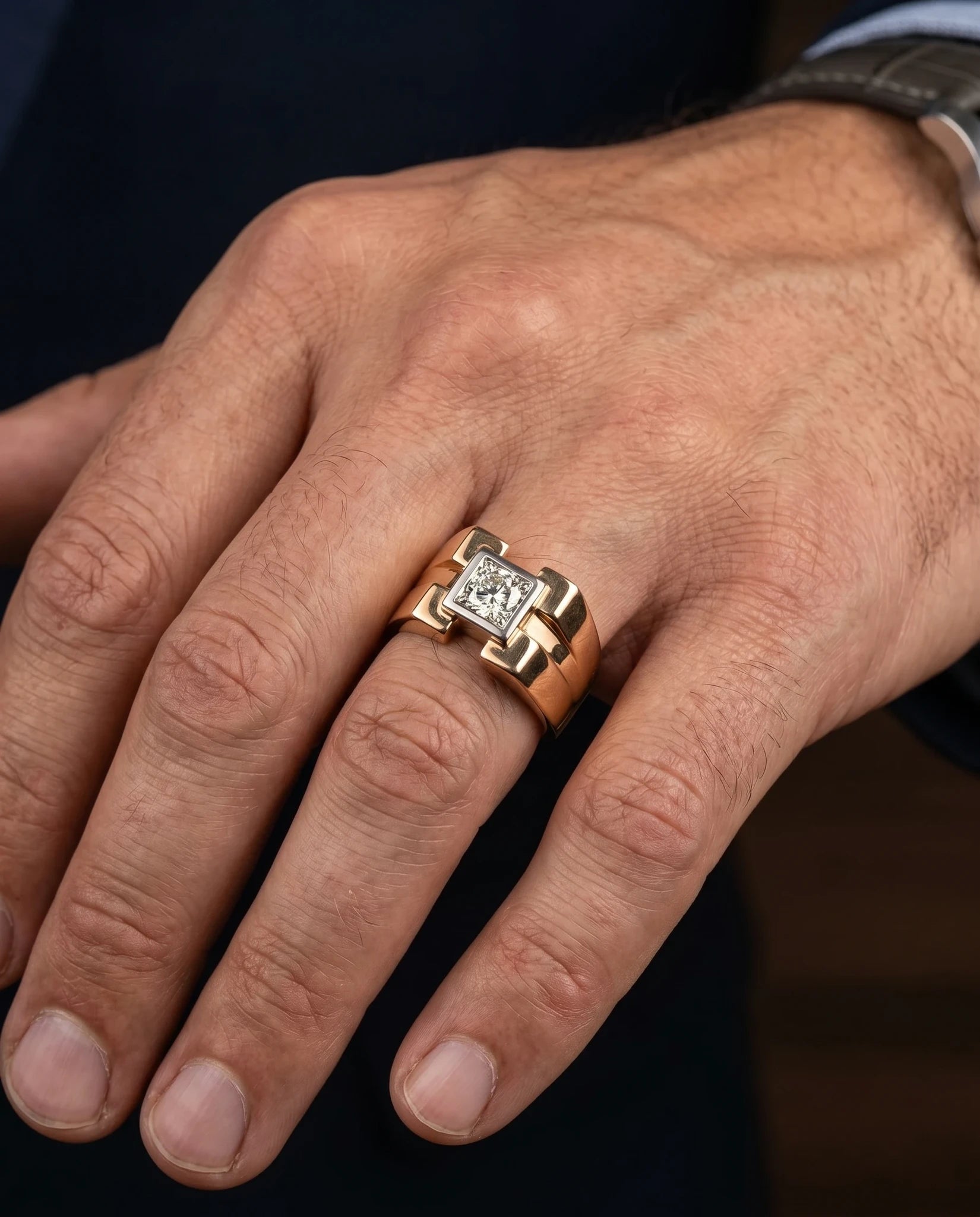 Bague Or jaune et Diamant