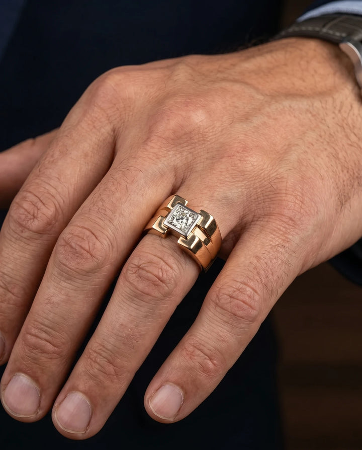 Bague Or jaune et Diamant