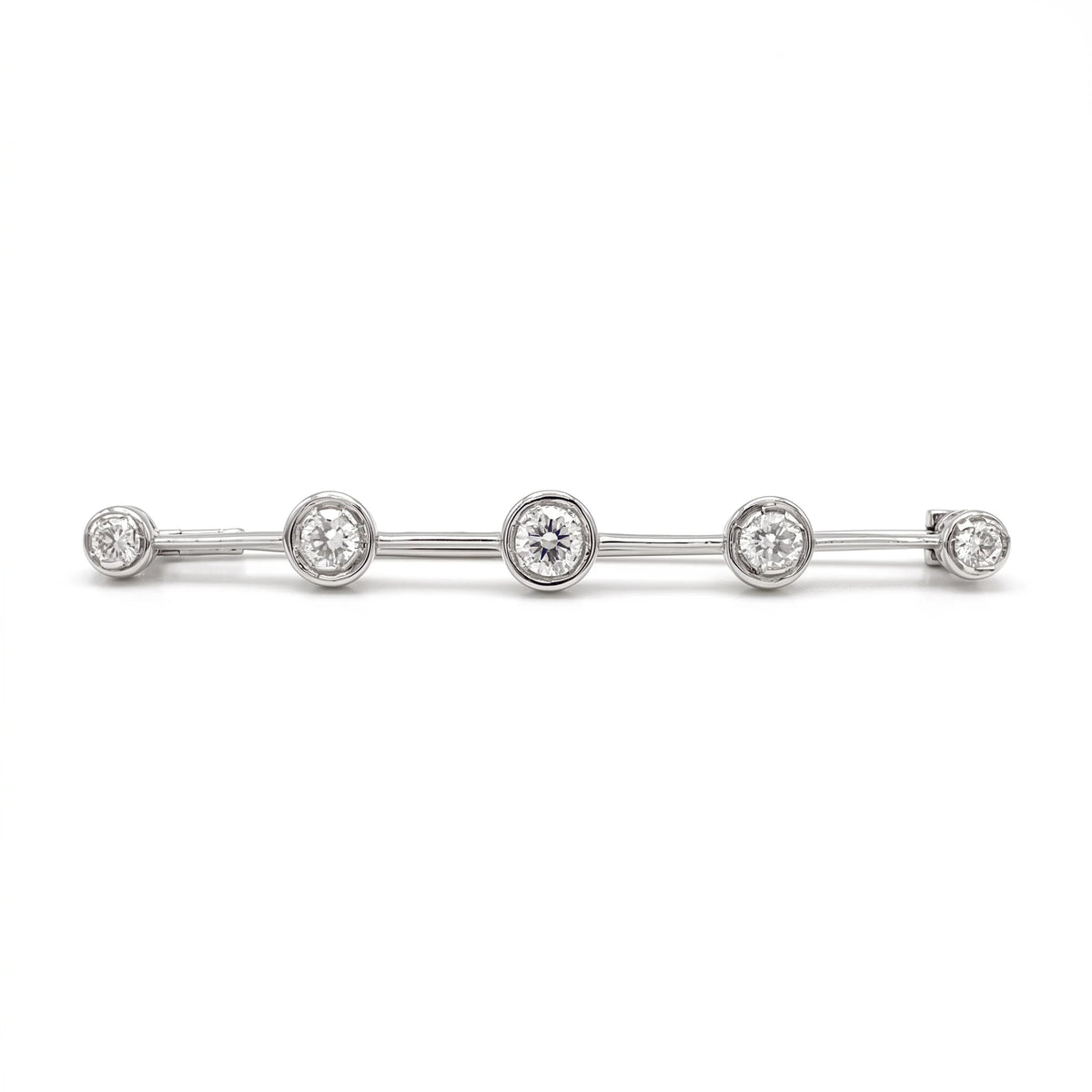 Broche platine et Diamant