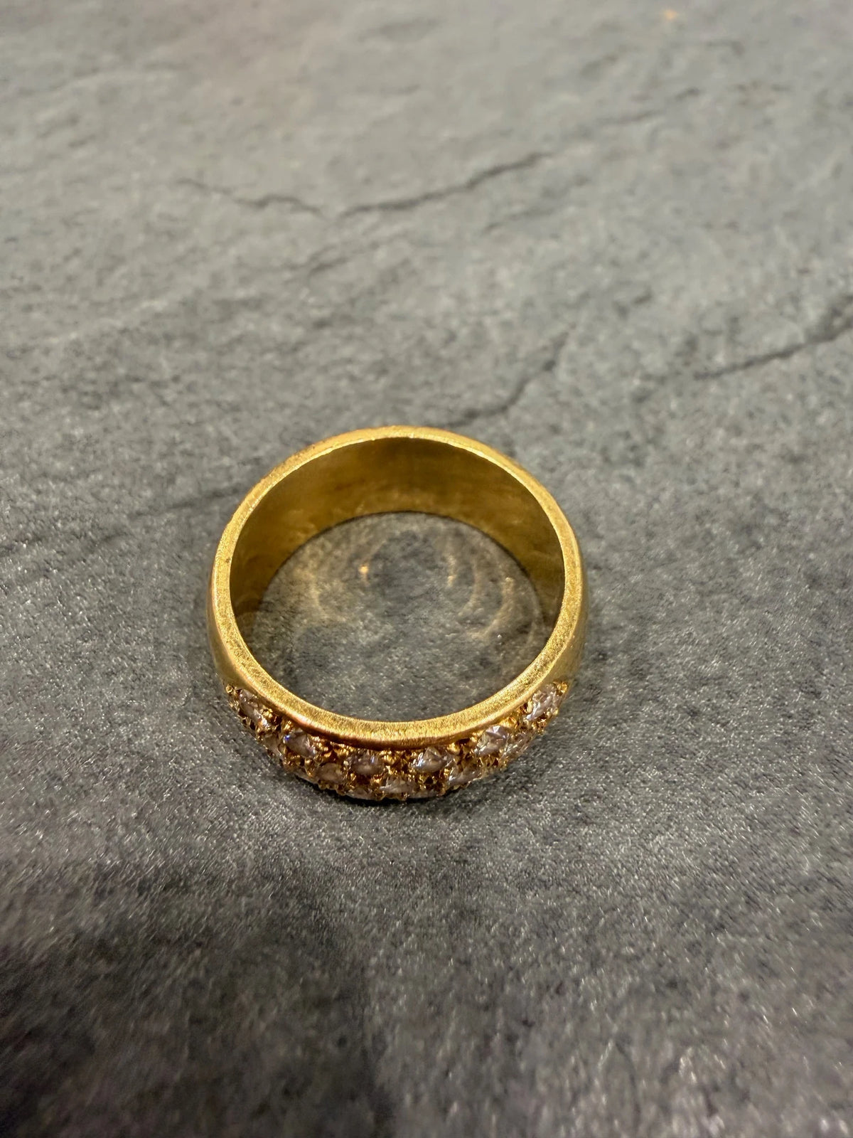Bague or et Diamant pavage