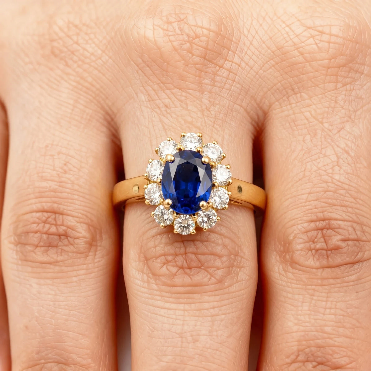 Bague or et Saphir