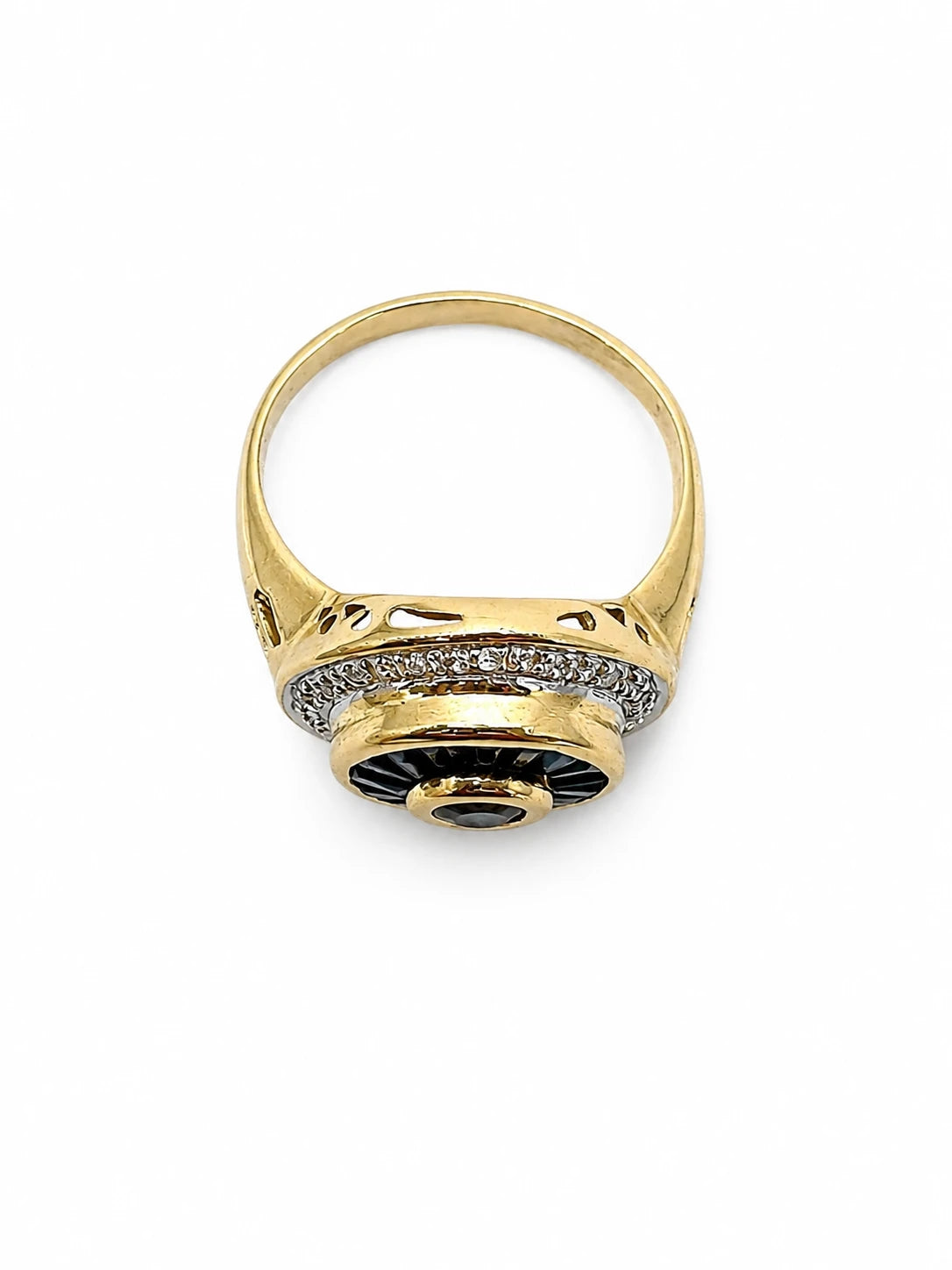 Bague or et Saphir