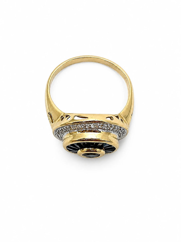 Bague or et Saphir