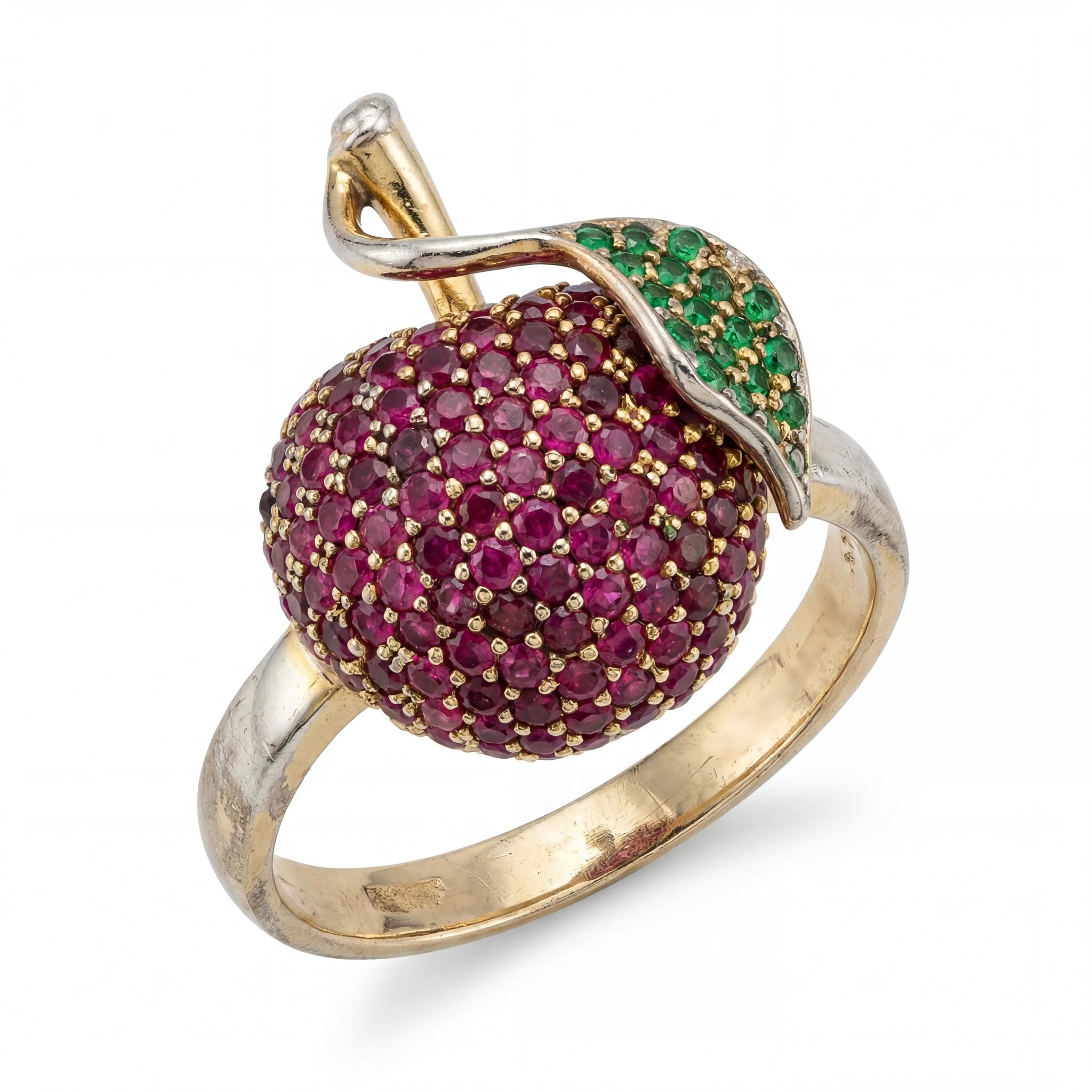 Bague or et Rubis