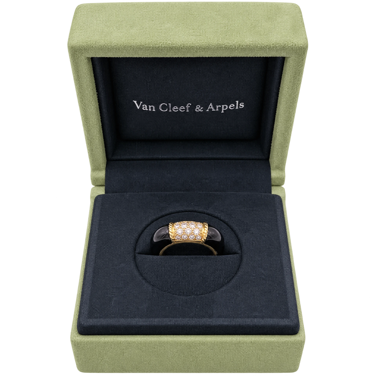 Van Cleef & Arpels Bague Philippine or et Onyx