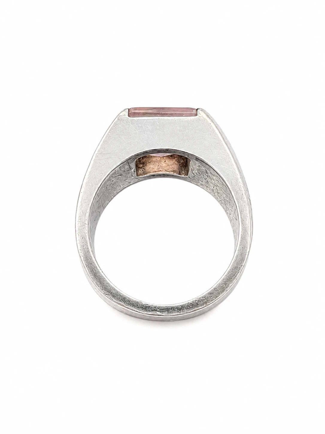 Cartier Bague Tank or et Quartz rose