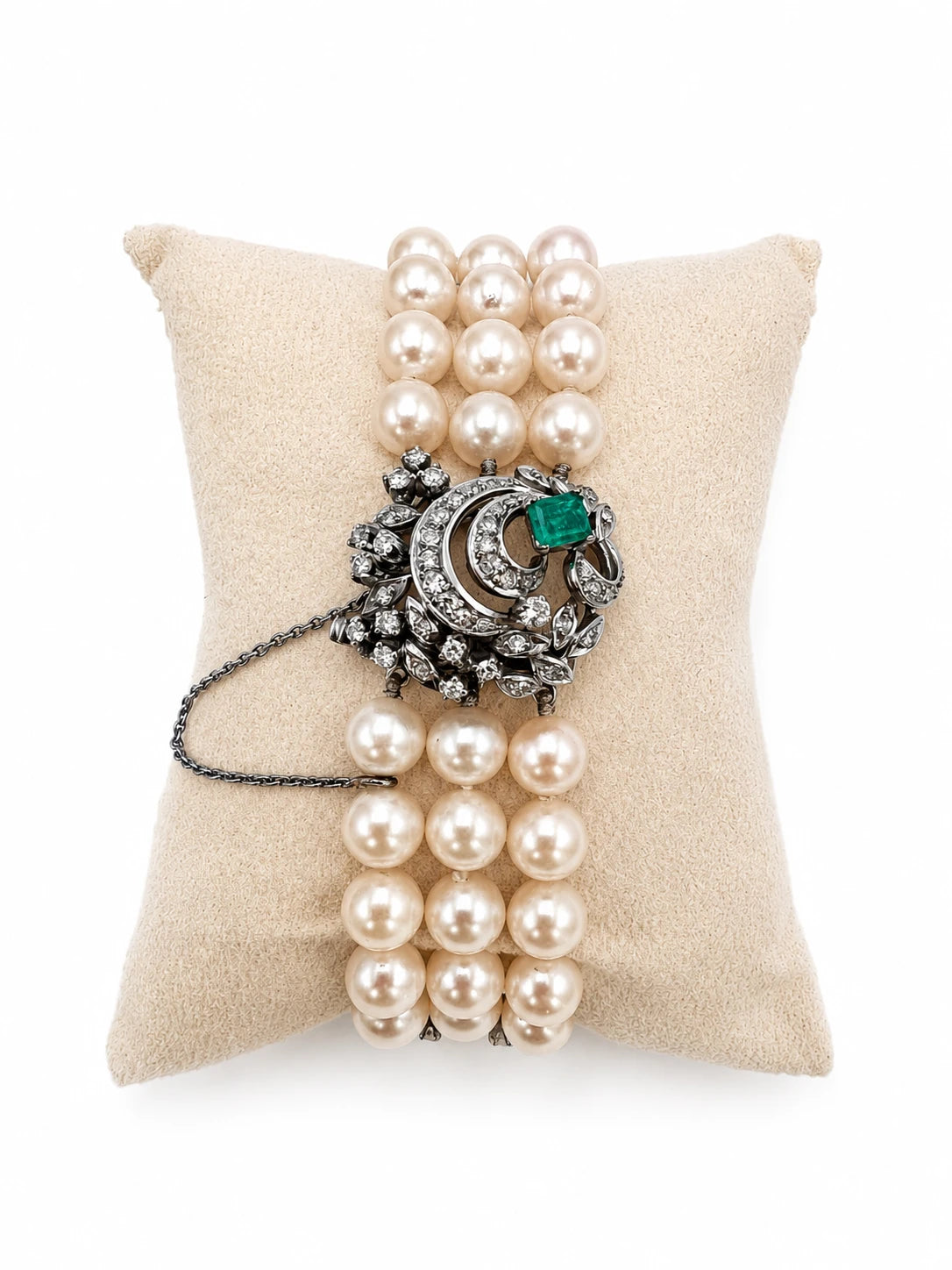 Bracelet Or blanc et Perle de culture