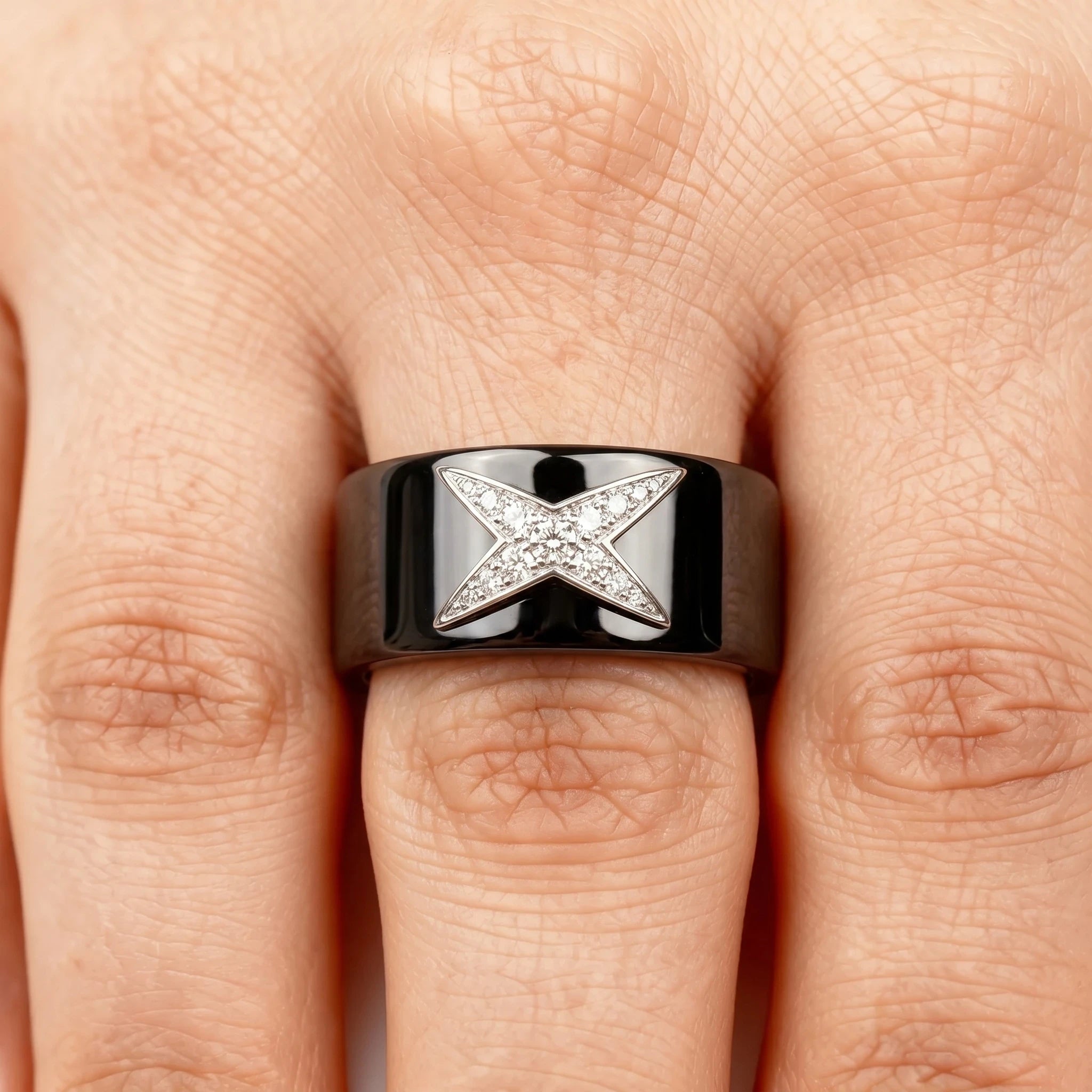 Mauboussin Bague Etoile Divine Or blanc et Diamant pavage