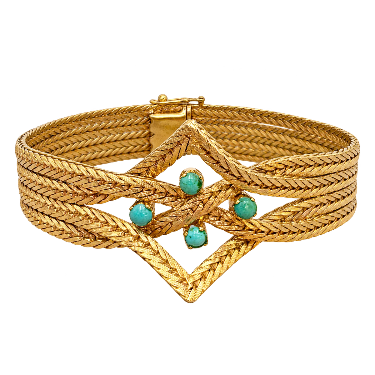 Bracelet or et Turquoise