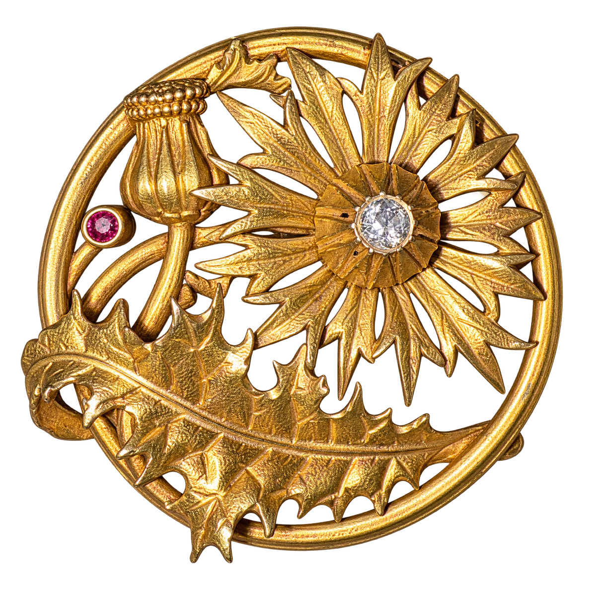 G. R. Sandoz Broche or et Diamant
