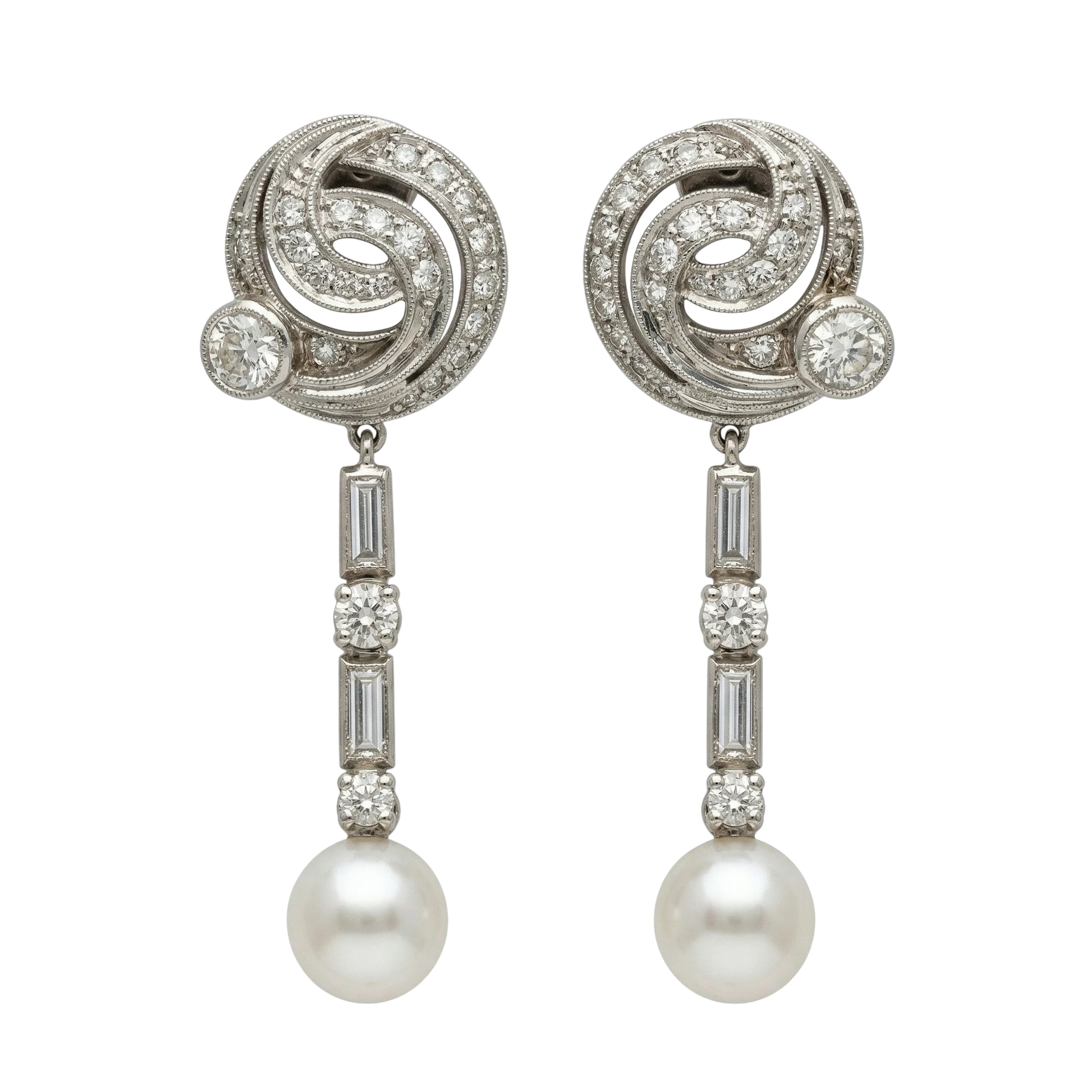 Boucles d'oreilles or et Diamant pavage