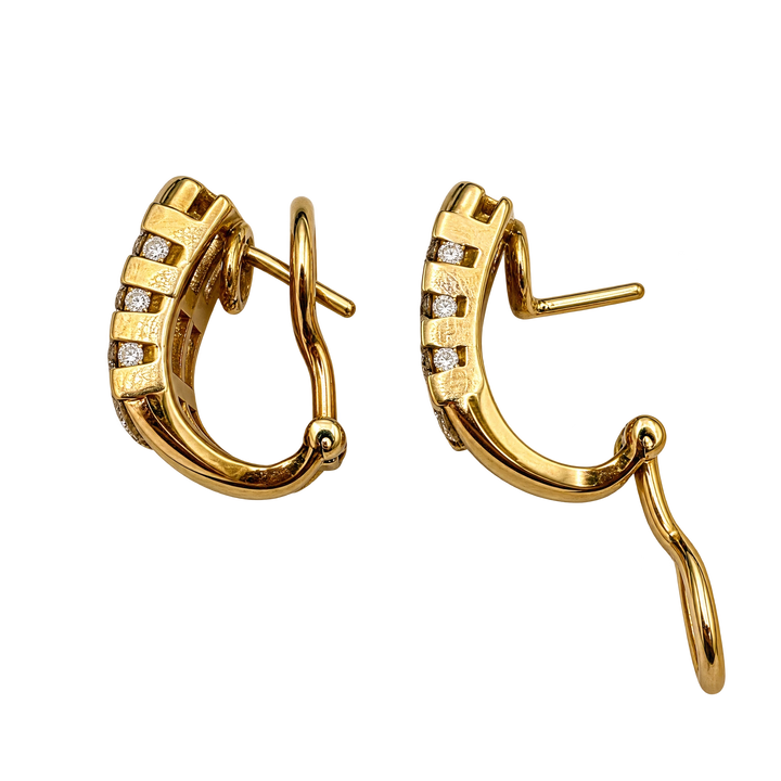 Boucles d'oreilles or et Diamants