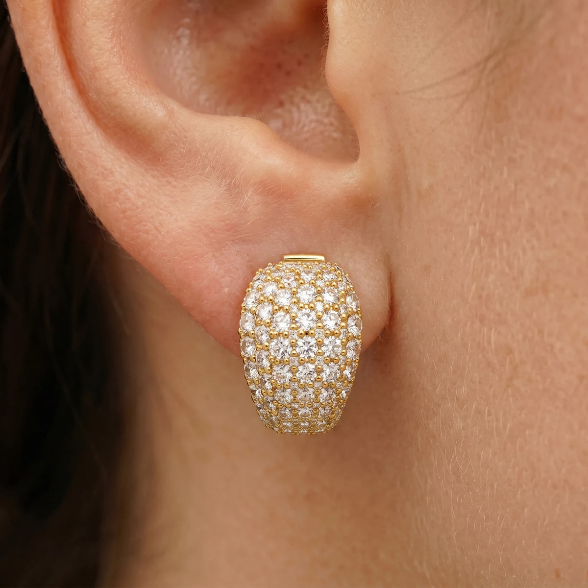 Boucles d'oreilles Vacheron Constantin or jaune