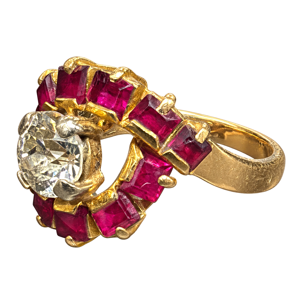 Bague or et Rubis