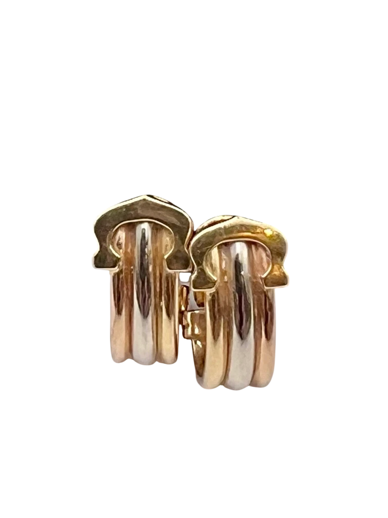 Cartier Boucles d'oreilles Double C or