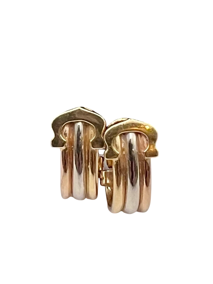 Cartier Boucles d'oreilles Double C or