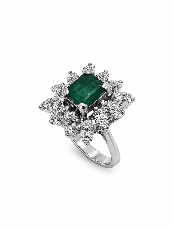 Bague or et Émeraude