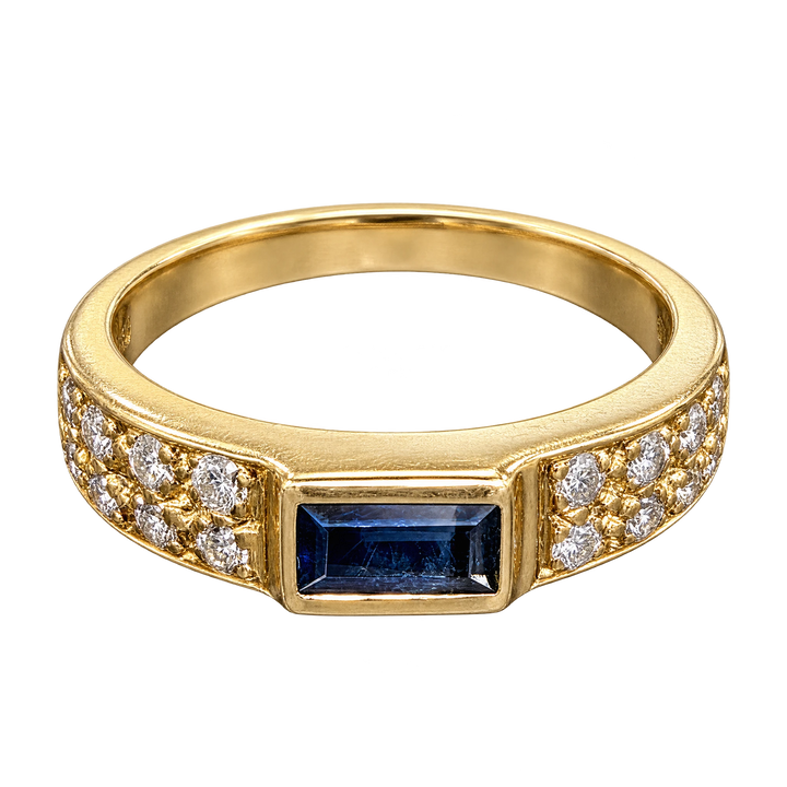 Bague Van Cleef & Arpels Saphir et diamants