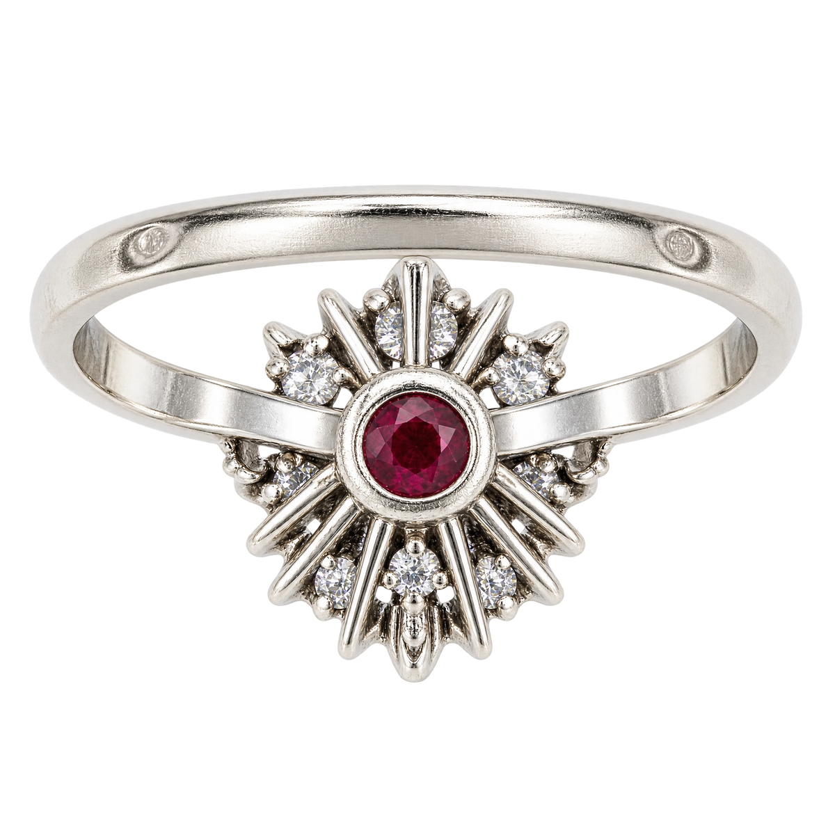 Bague or et Rubis
