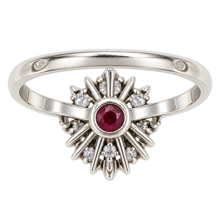 Bague or et Rubis