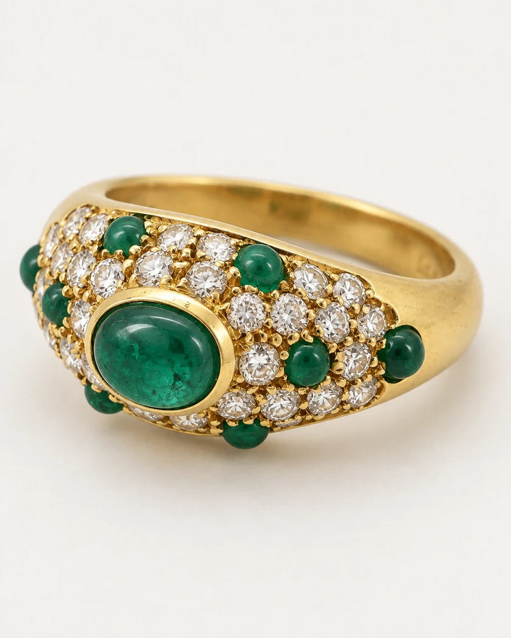Cartier Bague or et Émeraude
