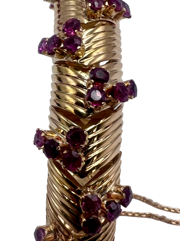 Bracelet Or jaune et Rubis