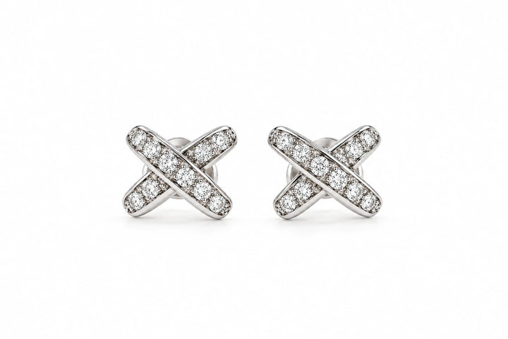 Chaumet Boucles d'oreilles Liens or et Diamants