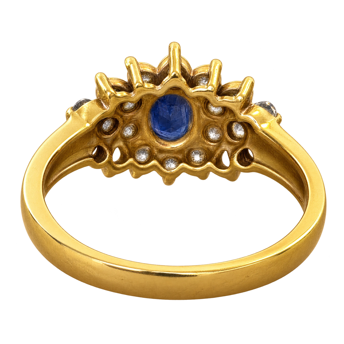 Bague or et Saphir