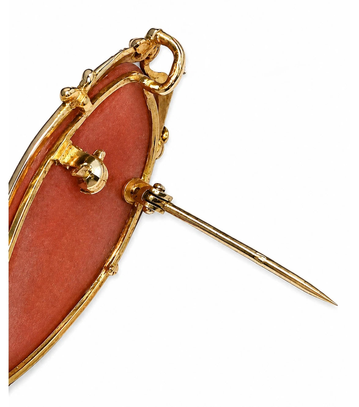 Broche or et Diamant pavage